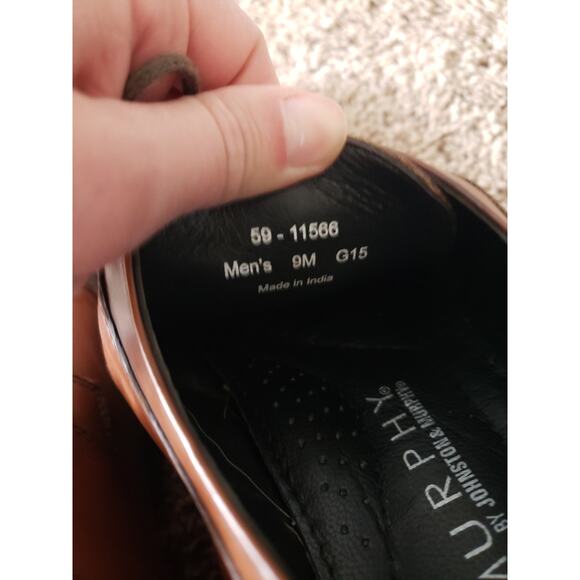 J Murphy derby oxford cap toe leather lace up brown casual mens 9 main image 6